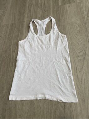 lululemon athletica White Racerback Performance Tank